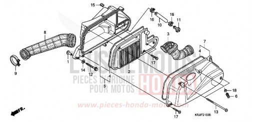 AIR CLEANER (FES1253-5) (FES1503-5) FES1254 de 2004
